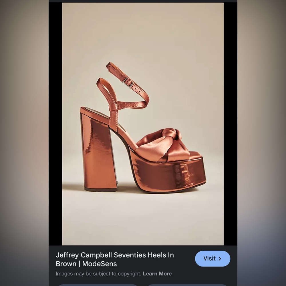 ISO JEFFREY CAMPBELL Seventies Heels In Brown - Picture 2 of 4